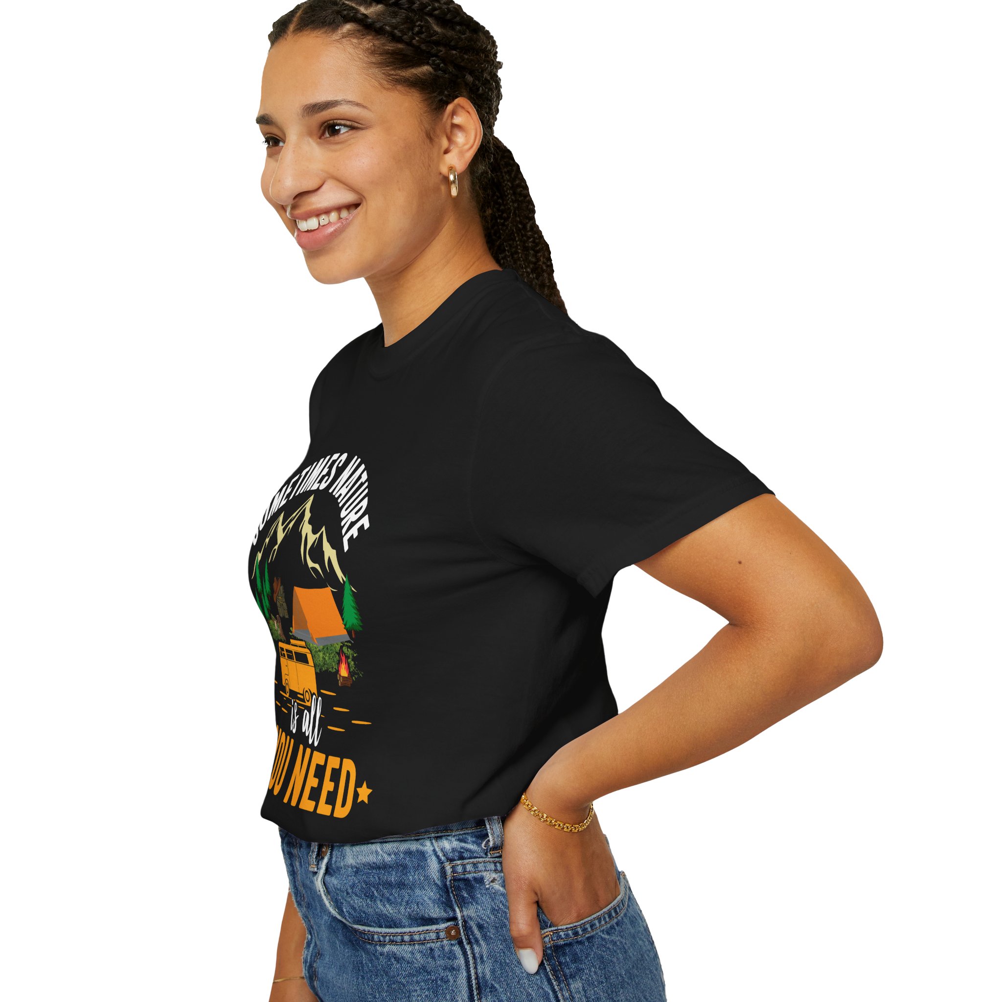 Adventure Awaits Unisex T-Shirt - Perfect for Camping, Nature Lovers, Outdoor Enthusiasts, Summer Festivals, Unique Gift Idea. - Image 5