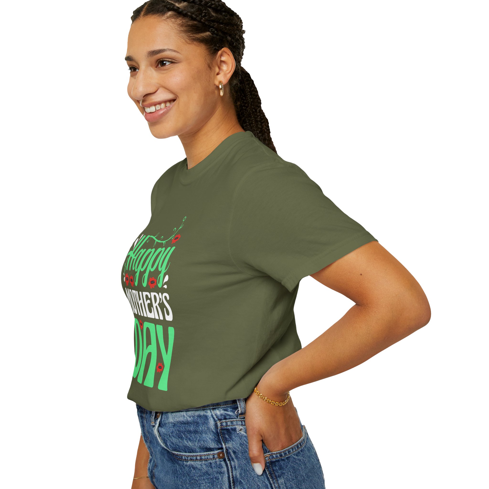 Happy Mother’s Day Festive Floral T-Shirt – Cute Love Graphic Tee for Moms, Perfect Gift Giving & Celebration Wear. - Image 21