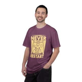 Gamer Controller t shirt for Gamers - Never Restart Gamer Controller Unisex Tee - Image 42