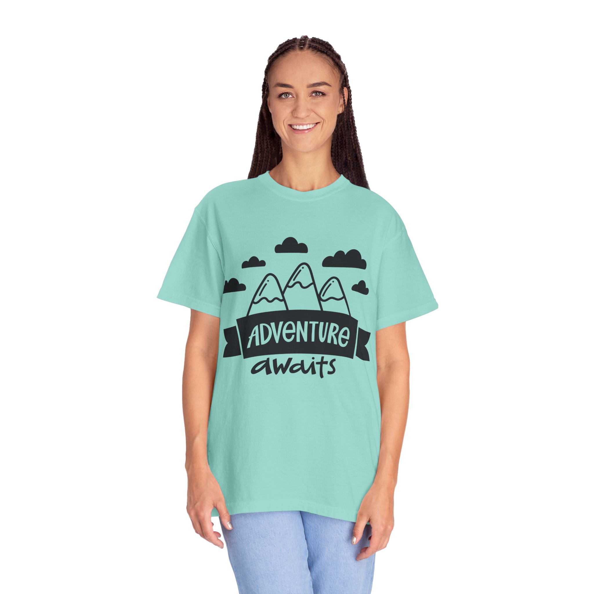 C - 14.4a - Adventure Awaits Unisex Garment-Dyed T-shirt | Nature Lover Tee, Outdoor Shirt, Travel Apparel, Gift for Explorers, Adventure Clothing. - Image 35
