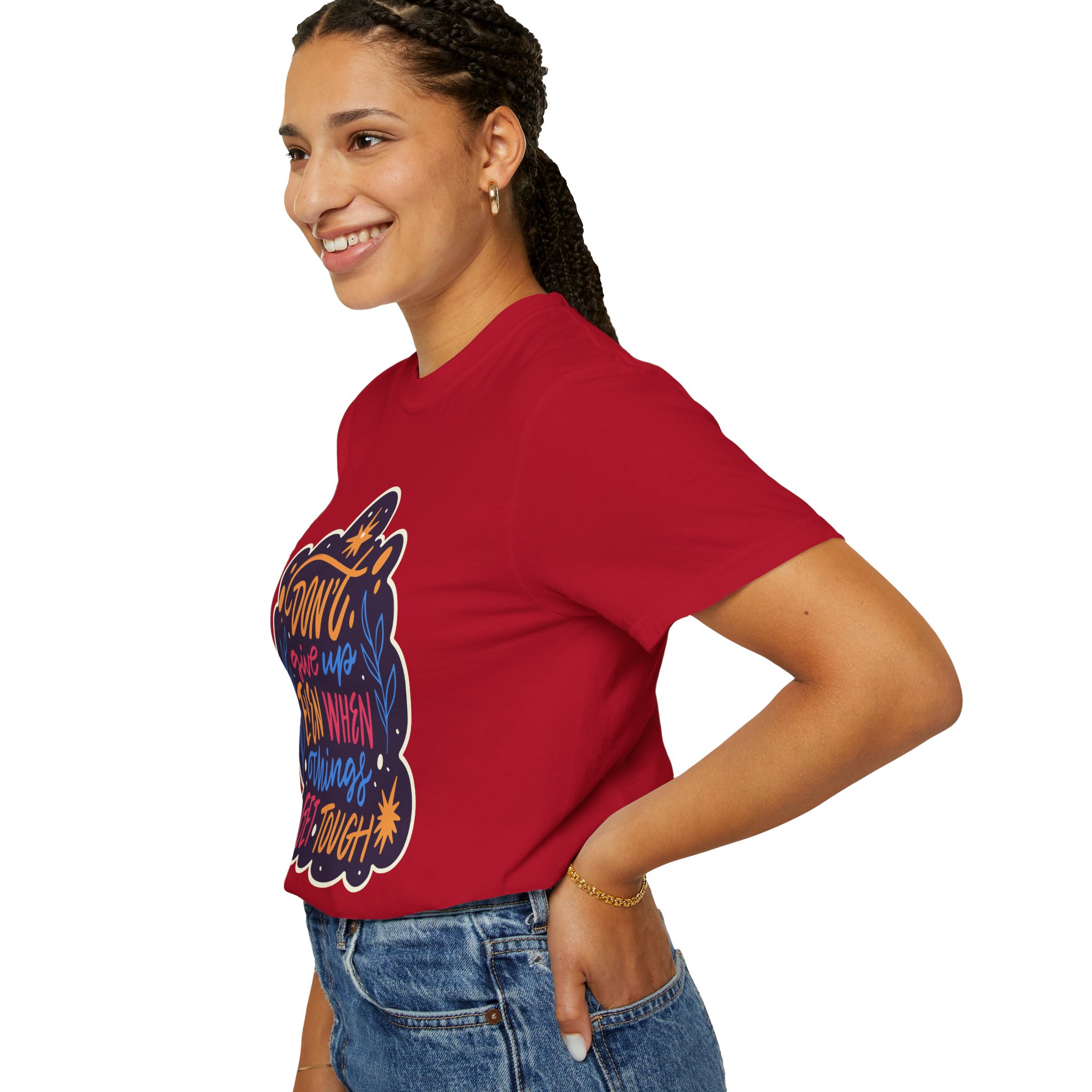 Don't Give Up T-Shirt – Inspirational Motivational Quote Graphic Tee for Positivity, Strength & Determination. - Image 53