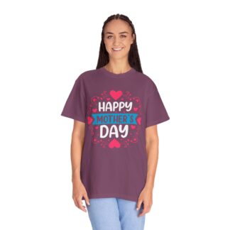 “Happy Mother’s Day” Heart Design T-Shirt – Cute Love Graphic Tee for Moms, Perfect Gift Giving & Celebration Wear. - Image 51