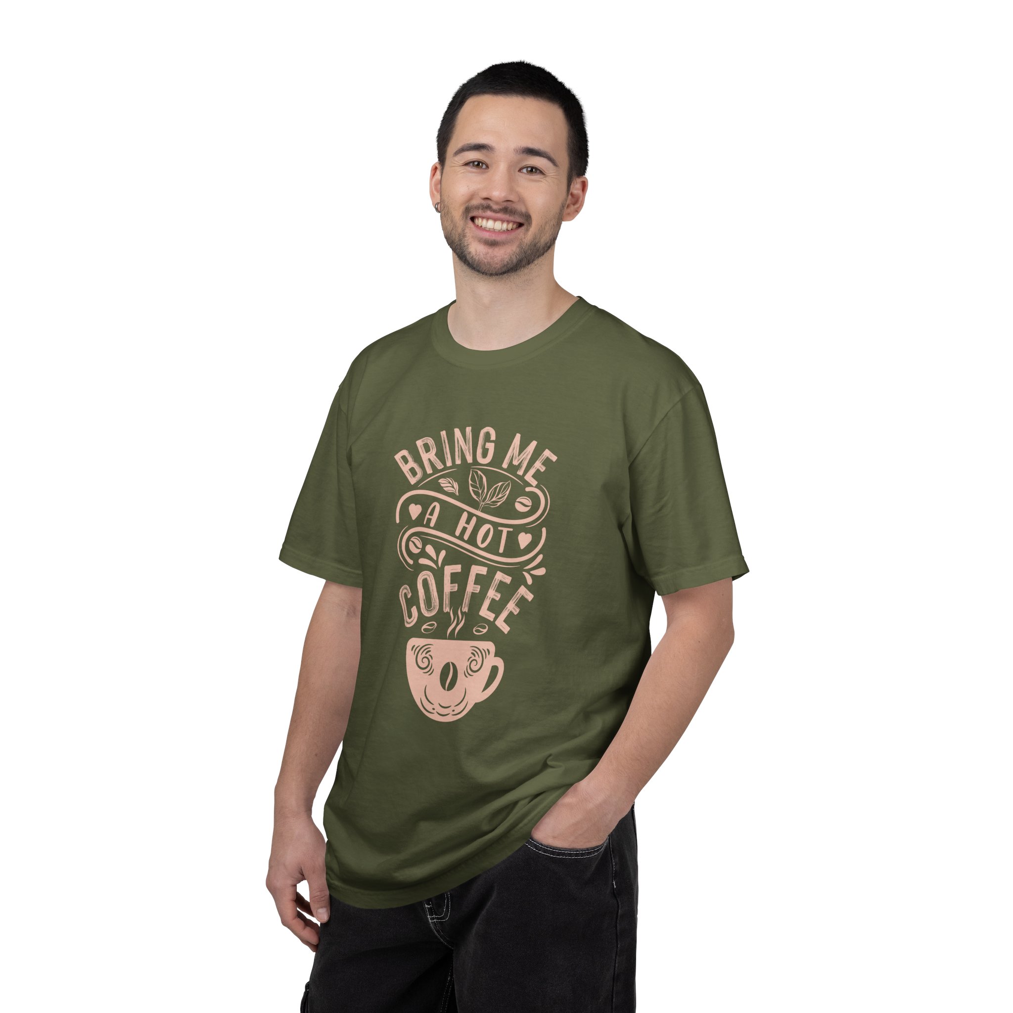 b2 - 1.9 - Bring Me a Hot Coffee T-Shirt – Funny Coffee Lover Graphic Tee for Caffeine Lovers & Daily Vibes. - Image 10