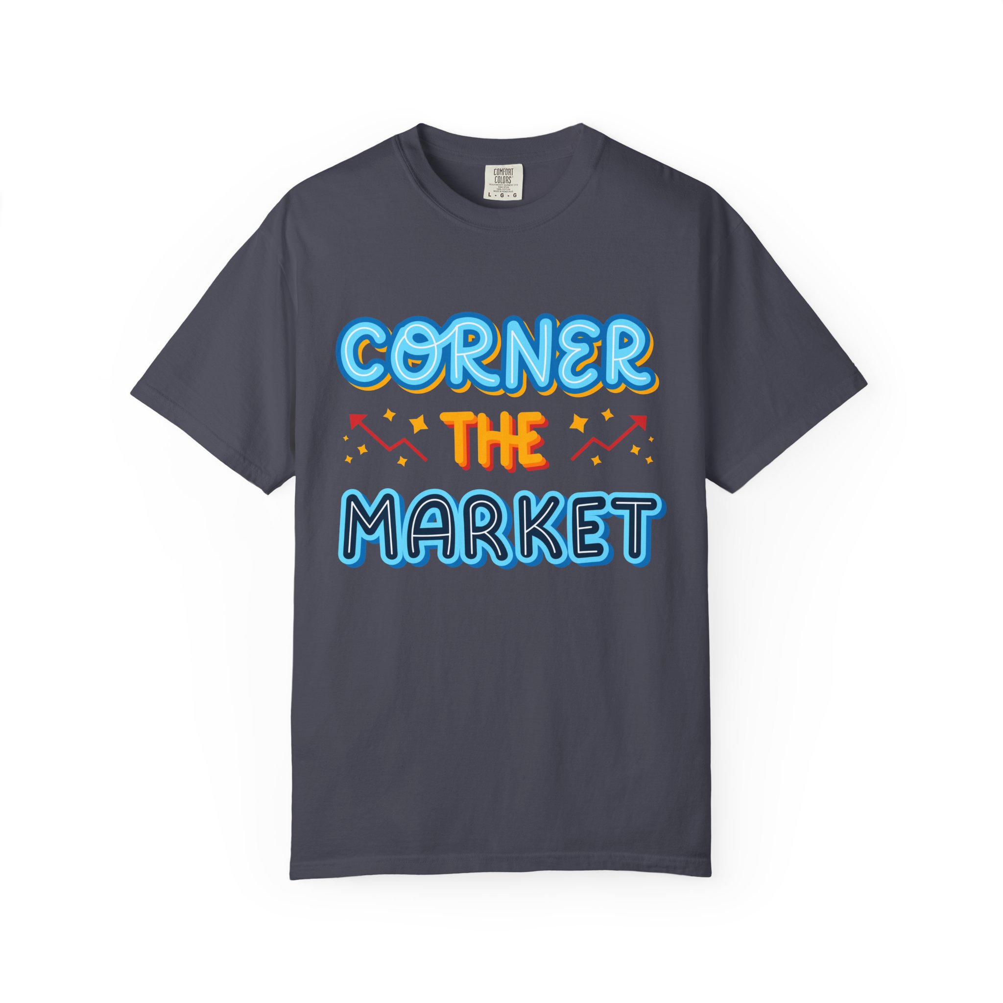 b2 - 2.8c - Corner the Market T-Shirt – Retro Neon Graphic Tee for Ambition, Hustle & Bold Business Vibes. - Image 33