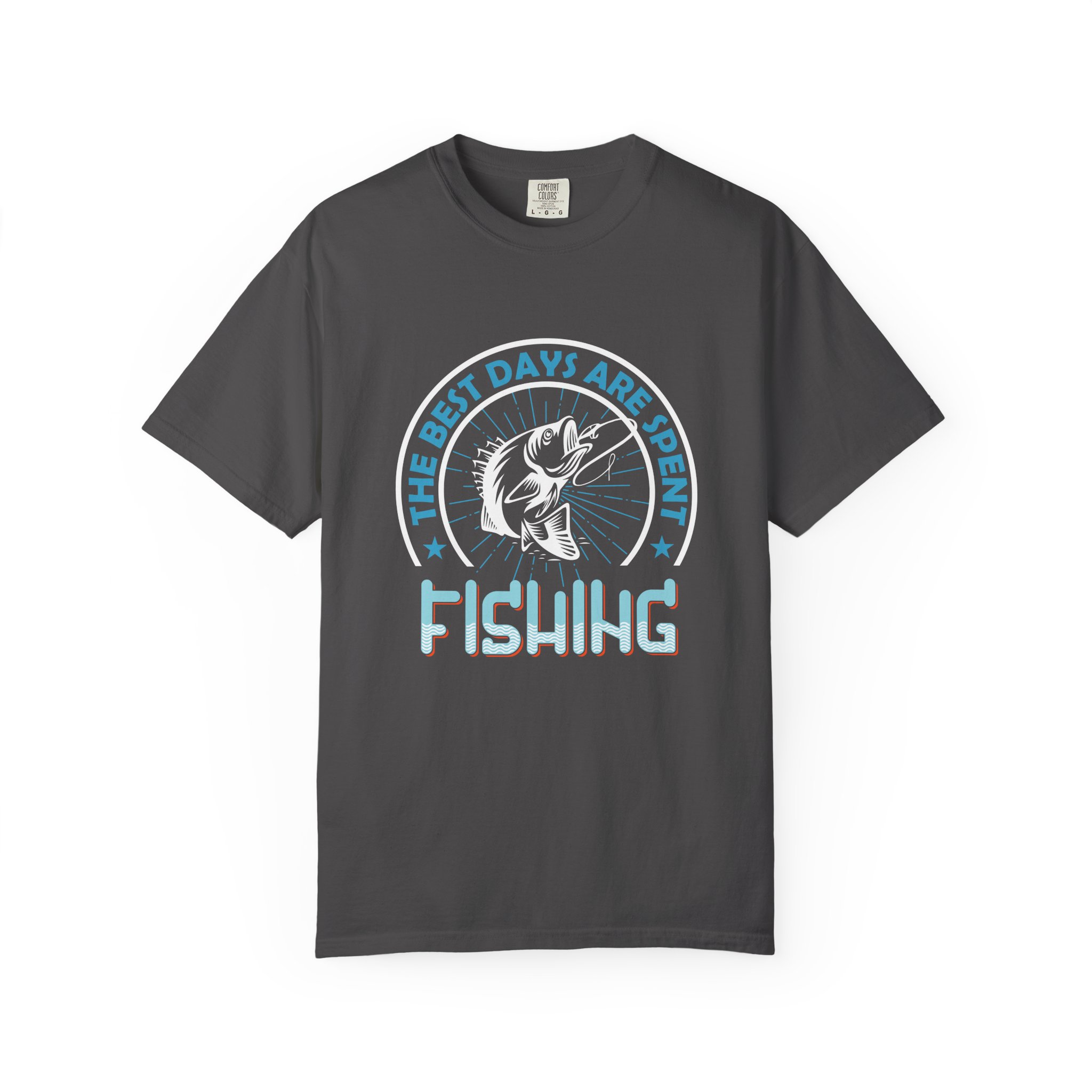 Fishing Enthusiast Garment-Dyed T-Shirt, Casual Wear, Gift for Dad, Outdoor Apparel, Eco-Friendly Fishing Shirt, Summer Fashion.