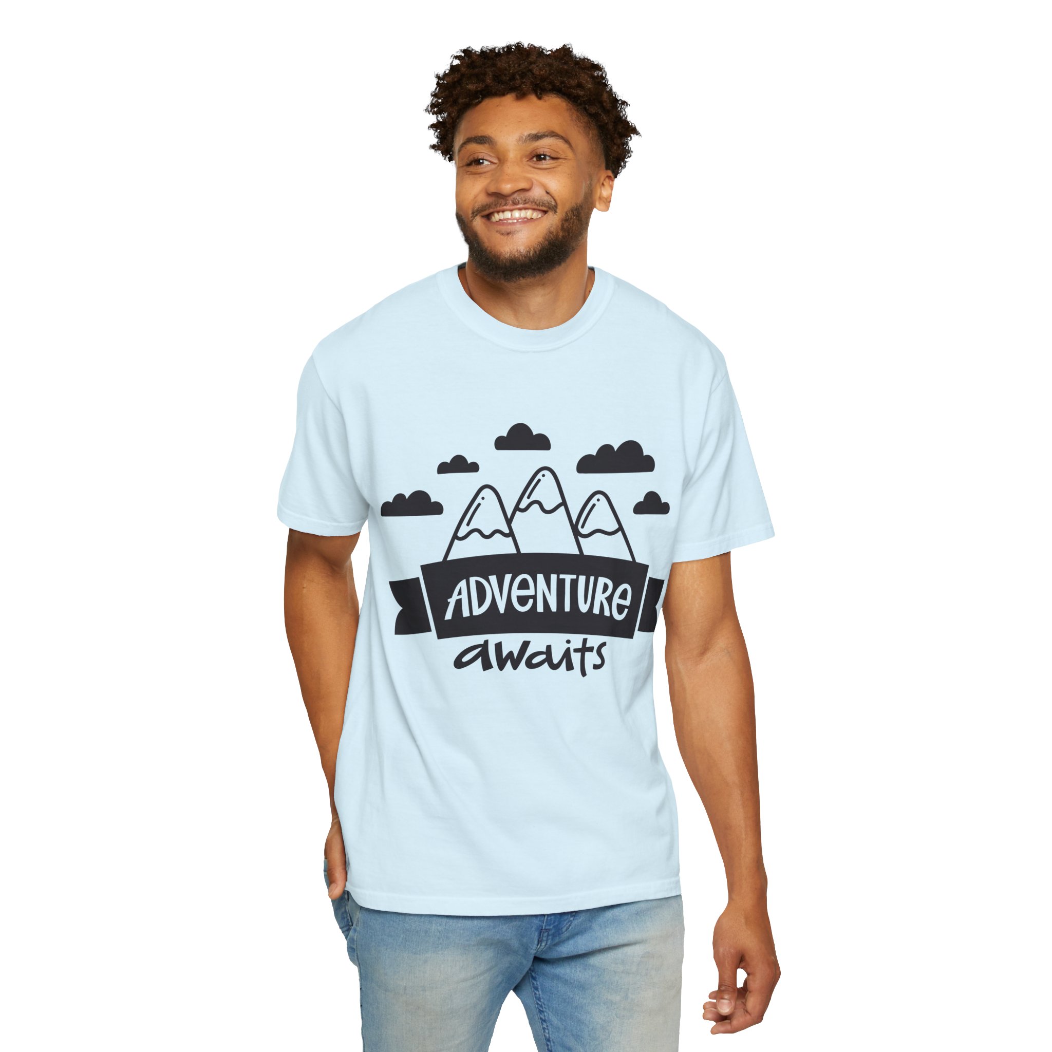 C - 14.4a - Adventure Awaits Unisex Garment-Dyed T-shirt | Nature Lover Tee, Outdoor Shirt, Travel Apparel, Gift for Explorers, Adventure Clothing. - Image 46
