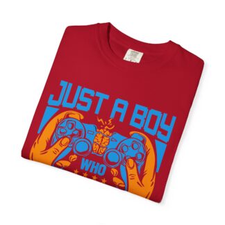 Game Controller T Shirt for Young Gamers - Just a Boy Who Loves Video Games Unisex Tee - Image 55