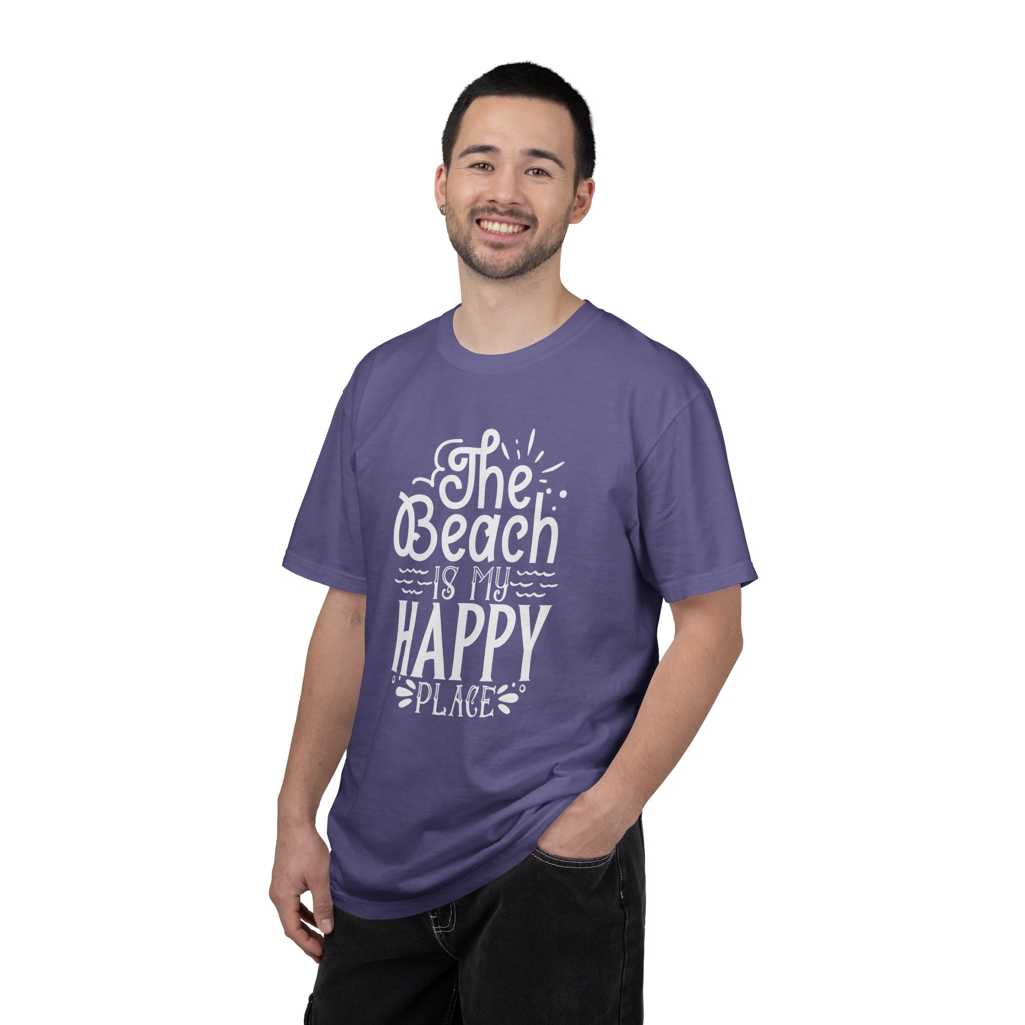 C - 13.6 - Beach-Themed Garment-Dyed T-Shirt, Perfect for Summertime, Vacation Wear, Casual Outings, Gifts for Sunshine Lovers. - Image 42