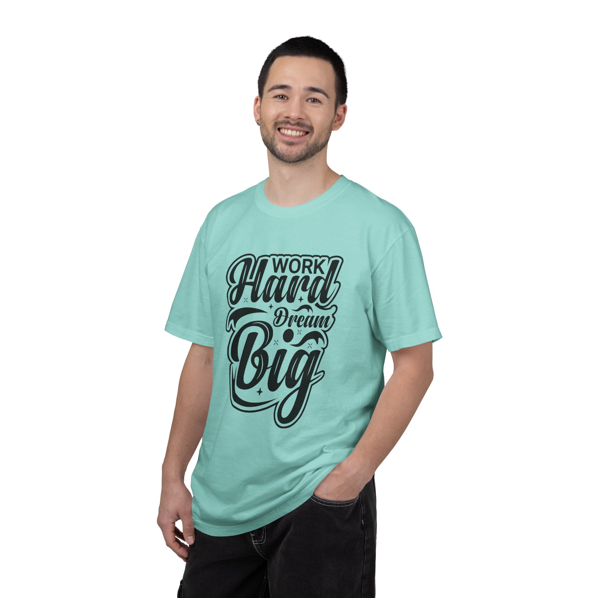 Motivational T-Shirt - Work Hard Dream Big - Unisex Tee for Inspiration, Casual Wear, Gift, Fitness, Entrepreneurs. - Image 34