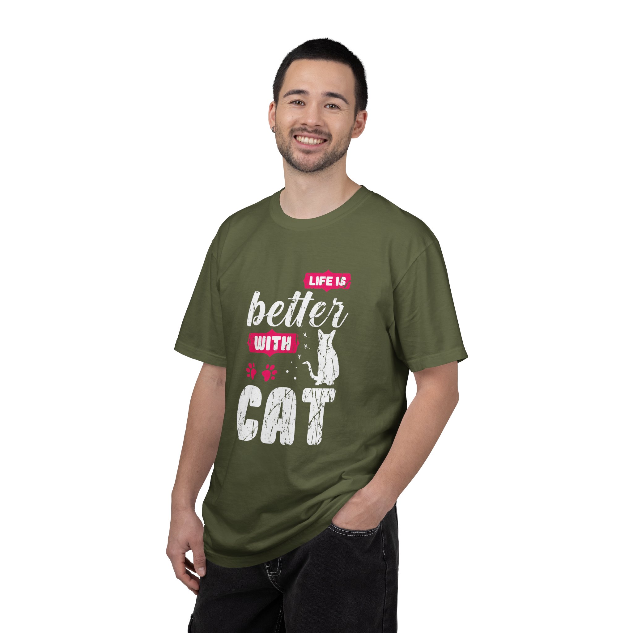 b2 - 5.17 - Life Is Better with Cat T-Shirt – Funny Cat Lover Graphic Tee for Cozy Vibes & Everyday Happiness. - Image 10