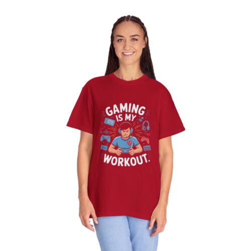 Sarcastic gaming T-shirt - Gaming Is My Workout Unisex Tee - Image 43