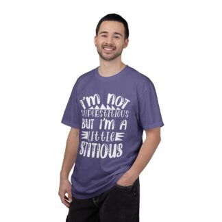 Funny sayings Tshirt - I’m Not Superstitious But I’m a Little Stitious Unisex Tee - Image 42