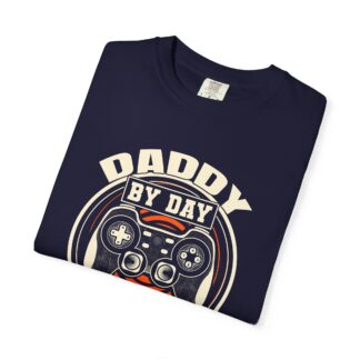 Gamer dad t-shirt - Fun Tee for Dads - Daddy by Day Gamer by Night T-Shirt - Image 7