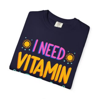 Funny summer quote t-shirt - Beachy Vibes - I Need Vitamin Sea - Image 23