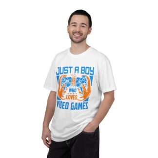 Game Controller T Shirt for Young Gamers - Just a Boy Who Loves Video Games Unisex Tee - Image 10
