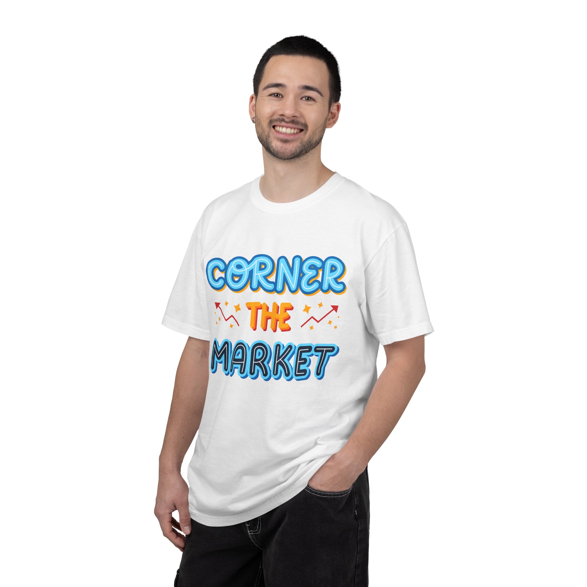 b2 - 2.8c - Corner the Market T-Shirt – Retro Neon Graphic Tee for Ambition, Hustle & Bold Business Vibes. - Image 10
