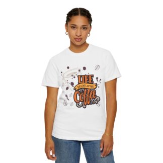 Coffee drinkers t-shirt – Life Begins After Coffee - Image 4