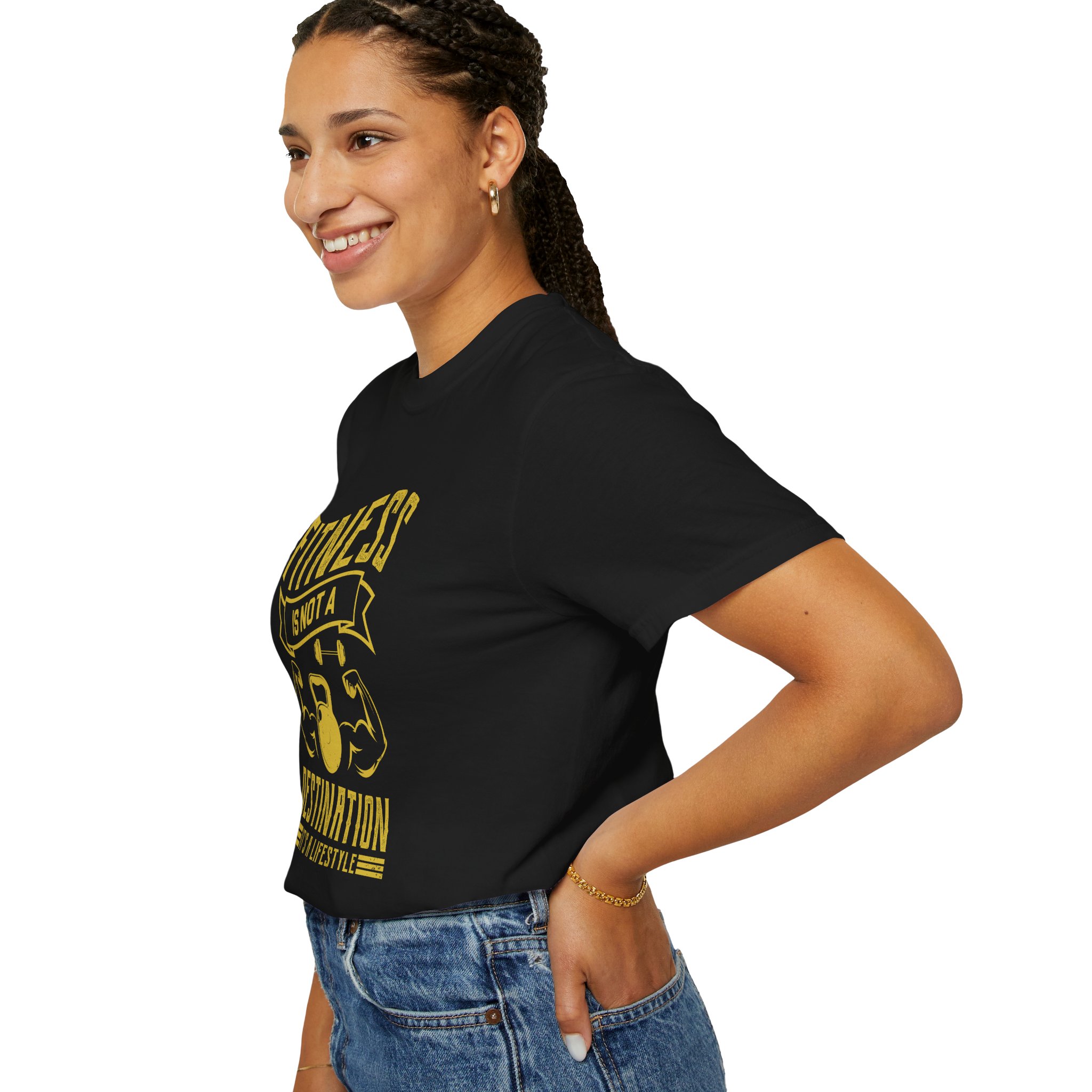 b2 - 6.1 - Fitness Is Not a Destination T-Shirt – Motivational Gym Graphic Tee with Kettlebell Design for Strength, Progress & Healthy Lifestyle. - Image 37