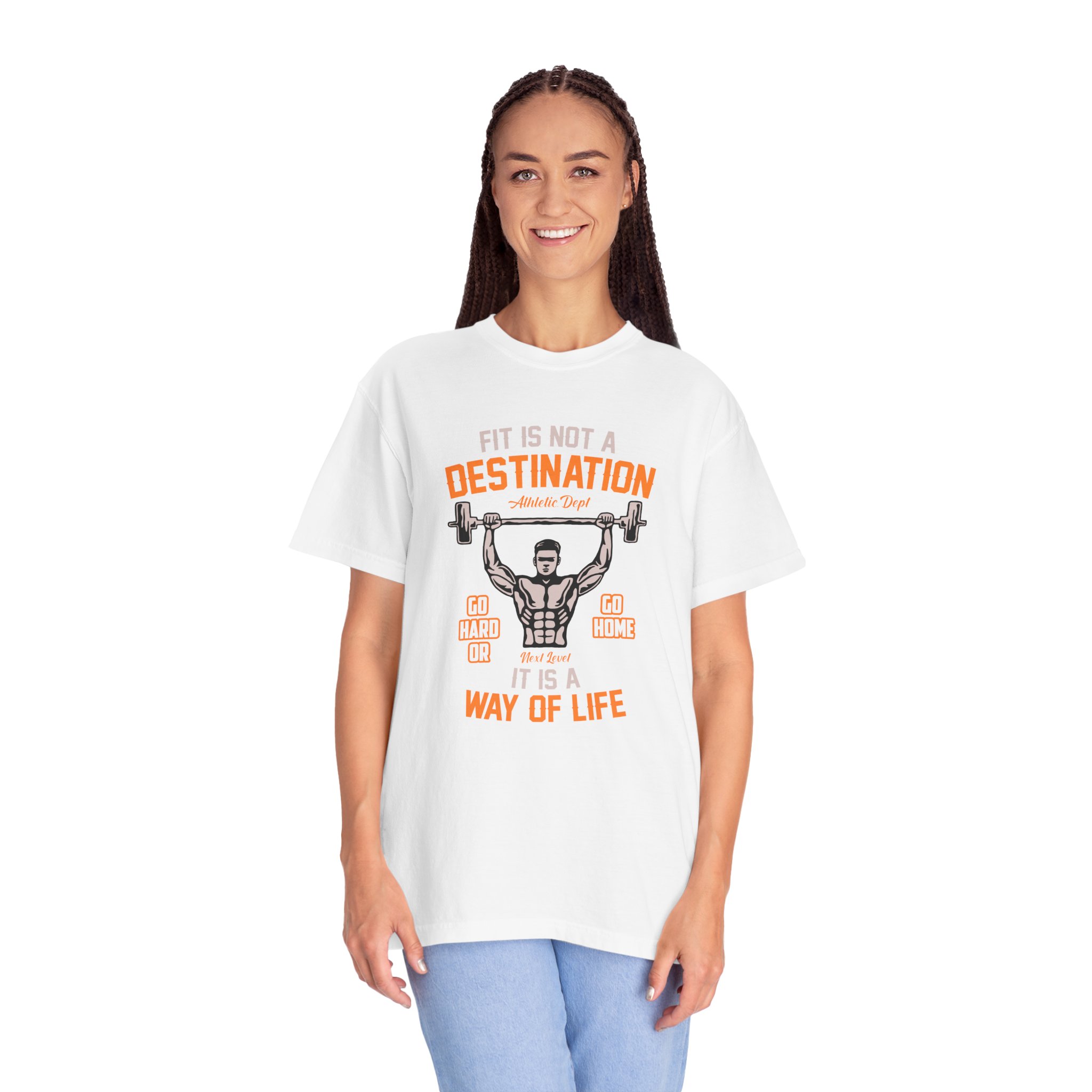 b2 - 6.16 - Fit Is Not a Destination It’s a Way of Life T-Shirt – Motivational Fitness Graphic Tee for Healthy Living, Discipline & Everyday Strength. - Image 11