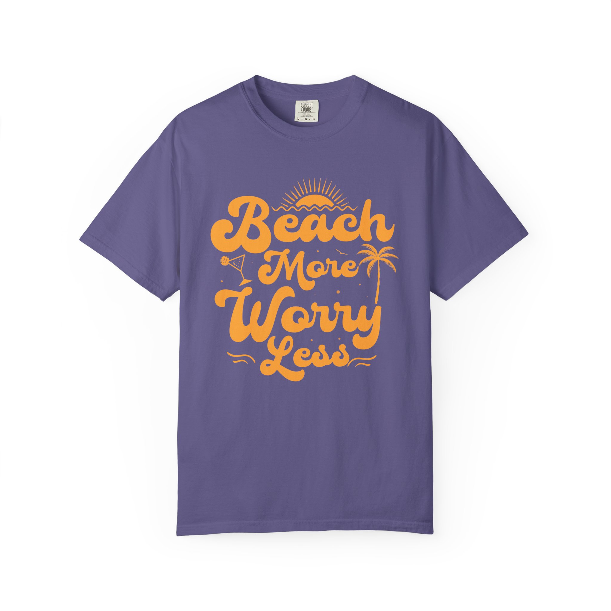 C - 13.12a - Beach Vibes T-Shirt - Unisex Garment-Dyed Tee, Summer Apparel, Gift for Beach Lovers, Vacation Outfit, Relaxing Days. - Image 33