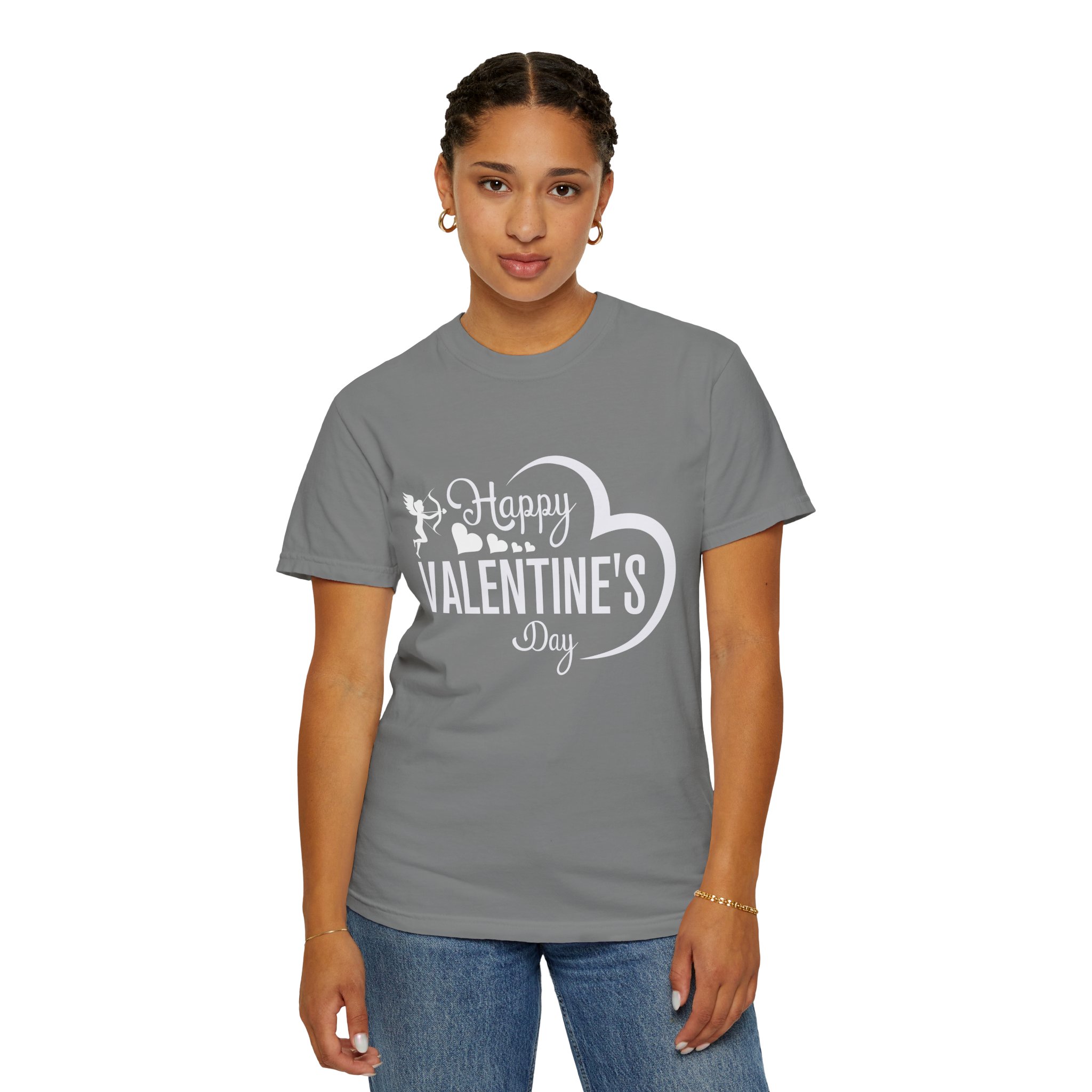 Unisex Garment-Dyed T-shirt for Valentine's Day, Cute Couple Shirt, Love-themed Tee, Perfect Gift, Holiday Apparel. - Image 12