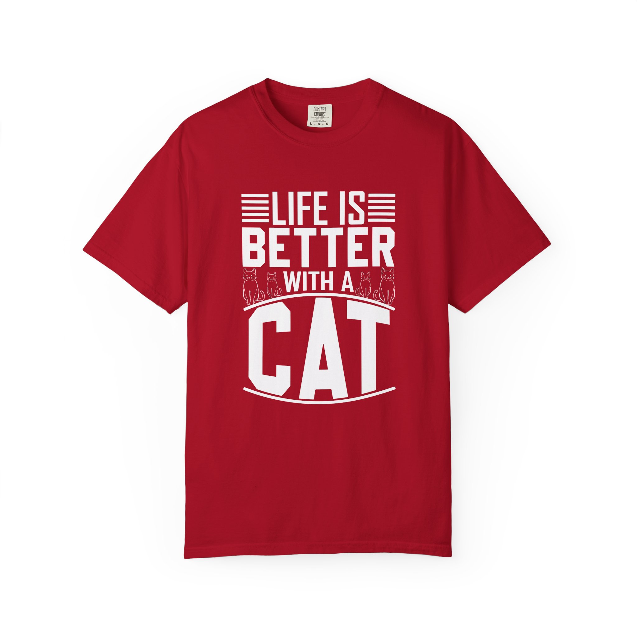 b2 - 5.19 - Life Is Better With a Cat T-Shirt – Cute Cat Lover Graphic Tee for Cozy Vibes & Everyday Happiness. - Image 49