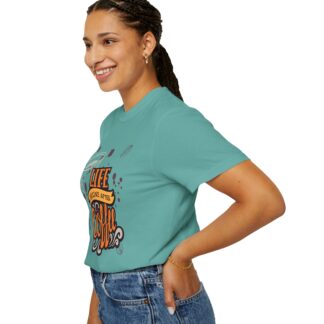 Coffee drinkers t-shirt – Life Begins After Coffee - Image 29