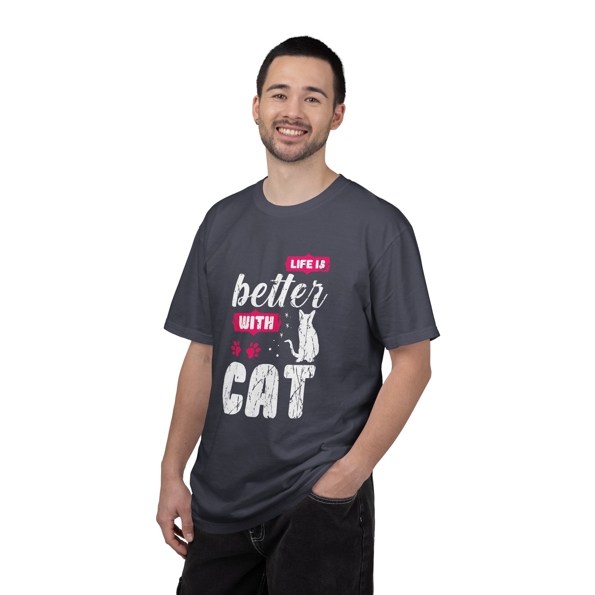 b2 - 5.17 - Life Is Better with Cat T-Shirt – Funny Cat Lover Graphic Tee for Cozy Vibes & Everyday Happiness. - Image 34