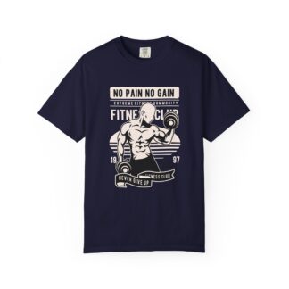 C - 6.11 - Fitness Motivation T-Shirt, Workout Tee, Gym Gear, Gift for Lifters, Unisex Casual Top, No Pain No Gain Design.