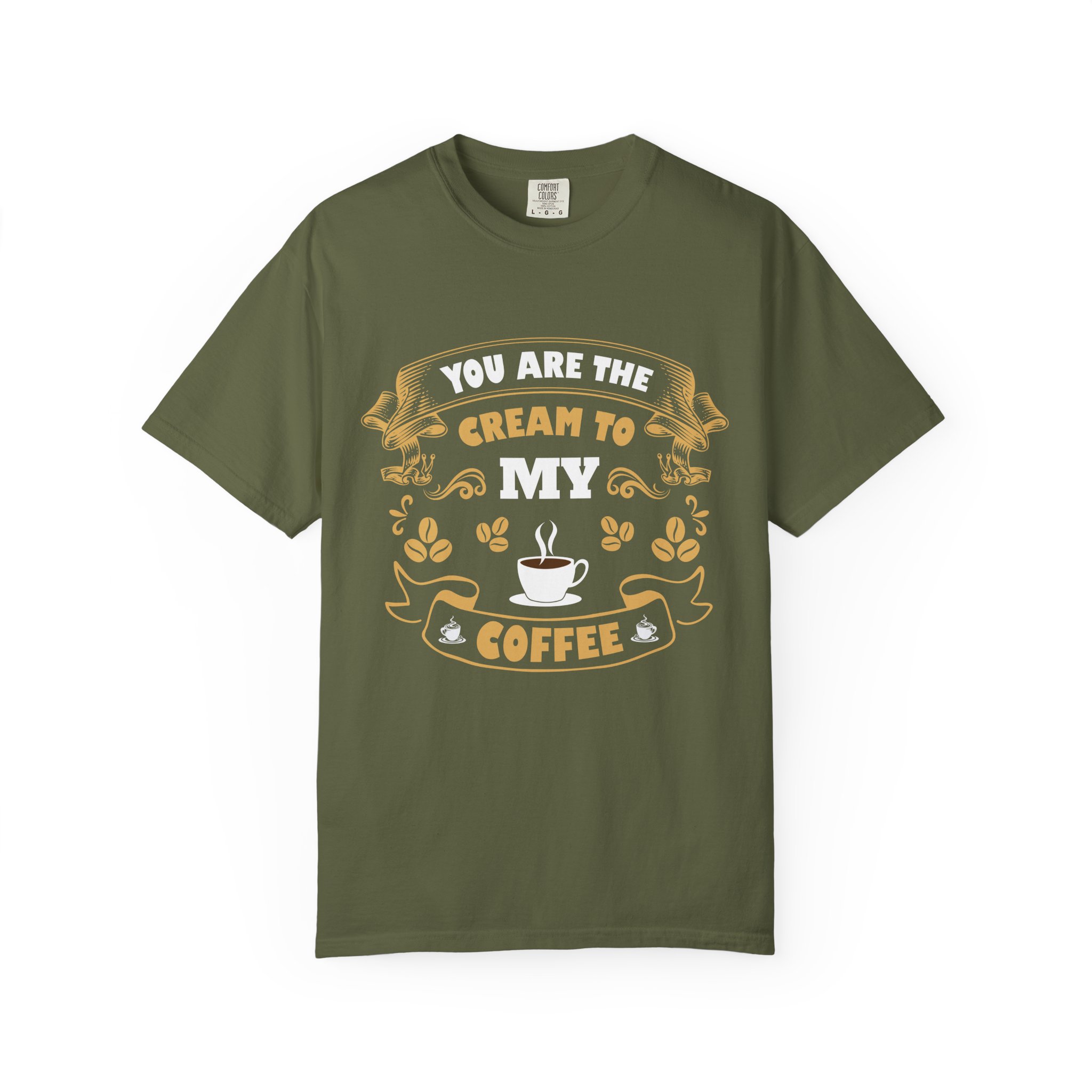 You Are the Cream to My Coffee T-Shirt – Vintage Coffee Lover Graphic Tee for Cute Romantic Vibes. - Image 17