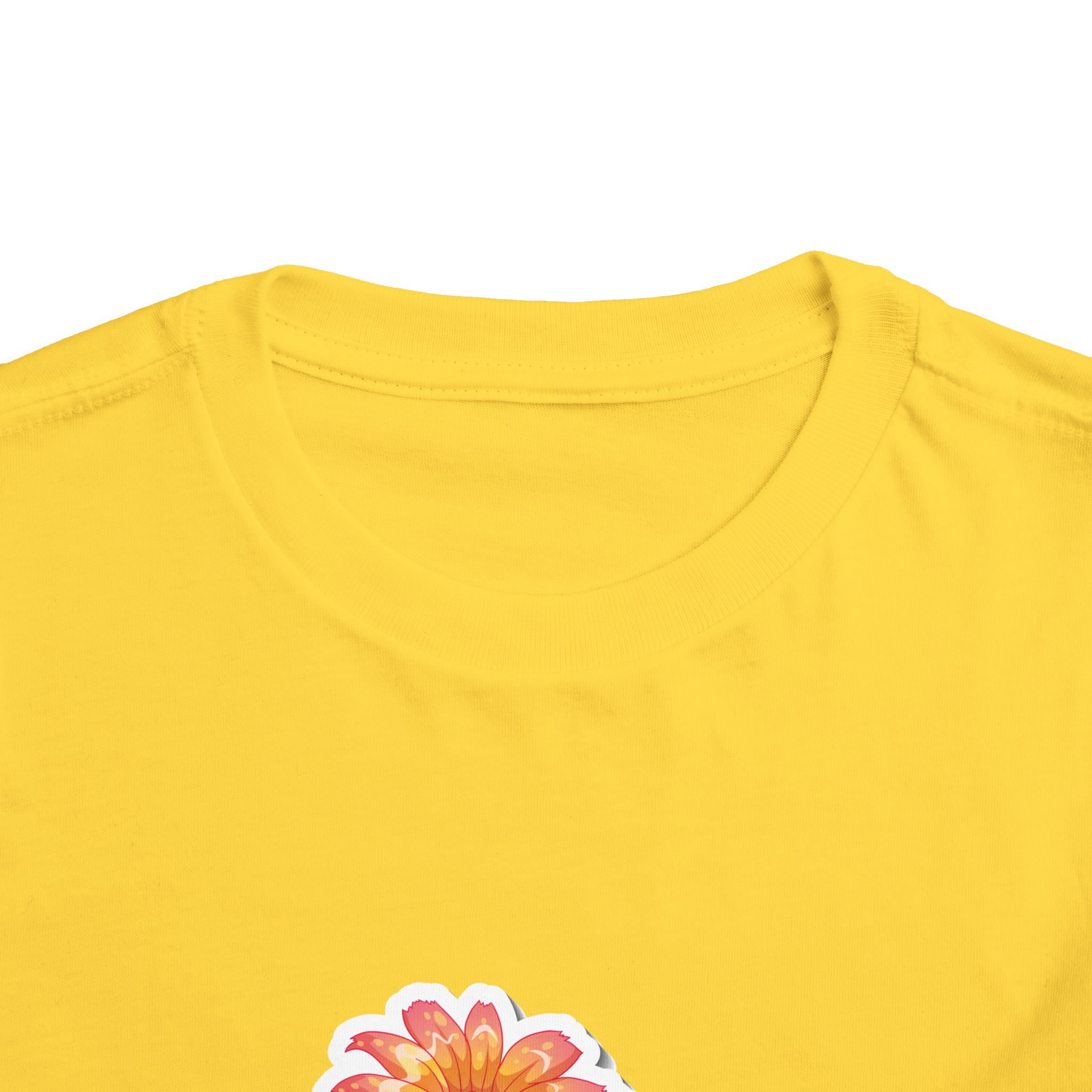 Blue Butterfly & Flower Toddler T-Shirt – Cute Nature Graphic Tee for Kids, Boys & Girls. - Image 4