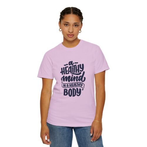 Motivational quotes t-shirt for Wellness - A Healthy Mind in a Healthy Body - Image 36