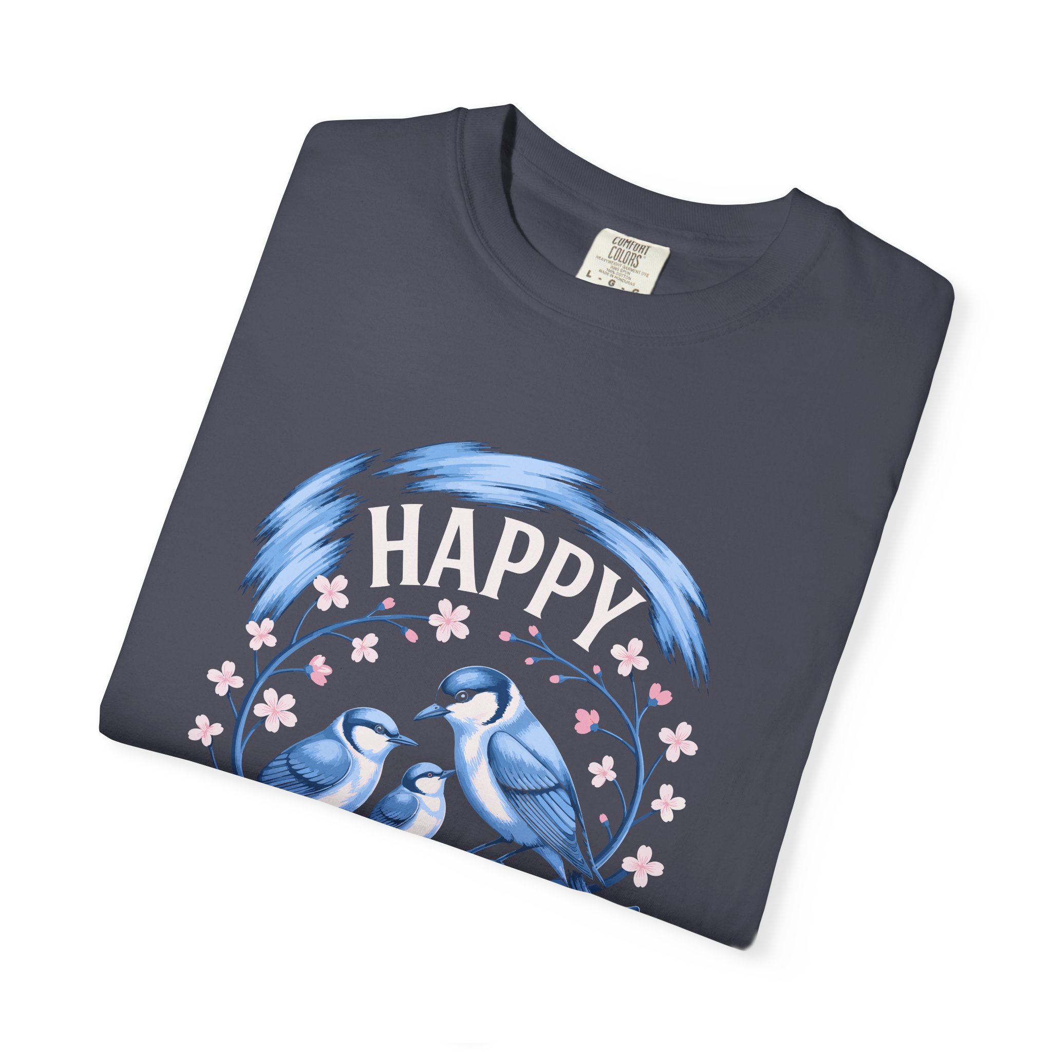 Happy Mother's Day Unisex T-Shirt, Garment-Dyed Tee, Gift for Mom, Spring Fashion, Bird Design Shirt, Casual Wear, Unique Gift Idea. - Image 47