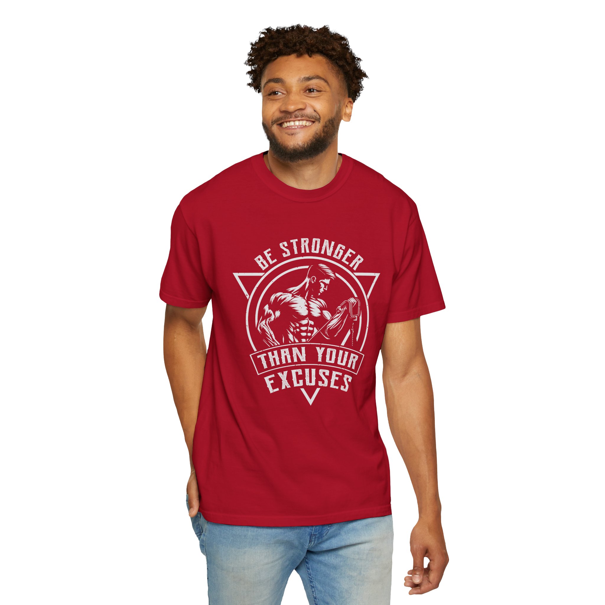 b2 - 6.15a - Be Stronger Than Your Excuses T-Shirt – Motivational Gym Graphic Tee for Discipline, Strength & No-Excuses Mindset. - Image 54