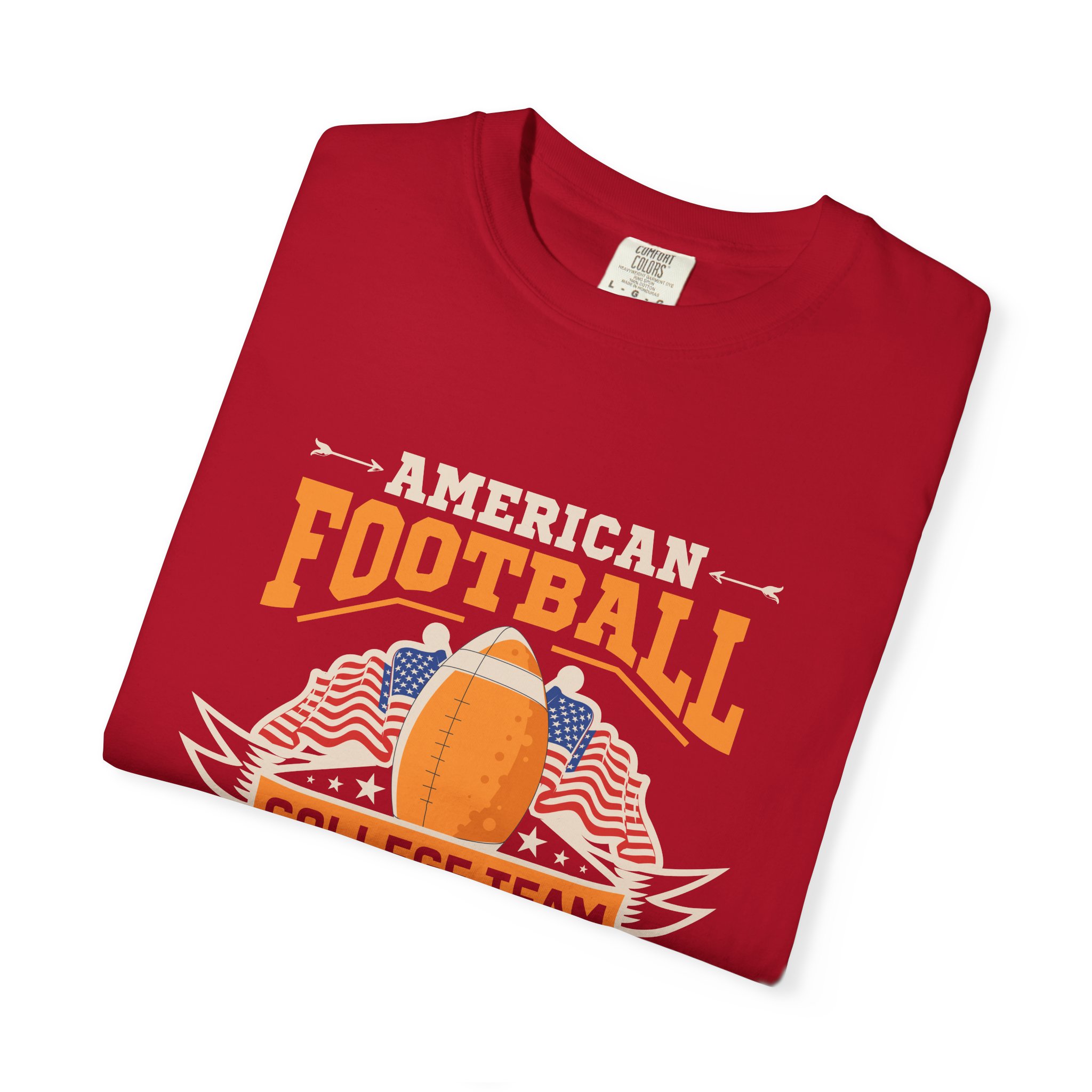 American Football Unisex Garment-Dyed T-Shirt, Perfect for Game Day, Sports Fan Gift, Tailgate Party, College Team Merchandise. - Image 39