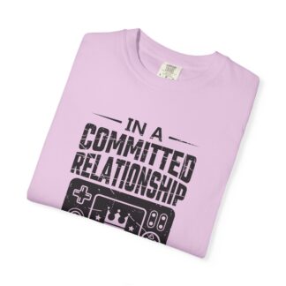Funny gamer Tshirt for Console Players - Committed to My Controller Unisex Tee - Image 47