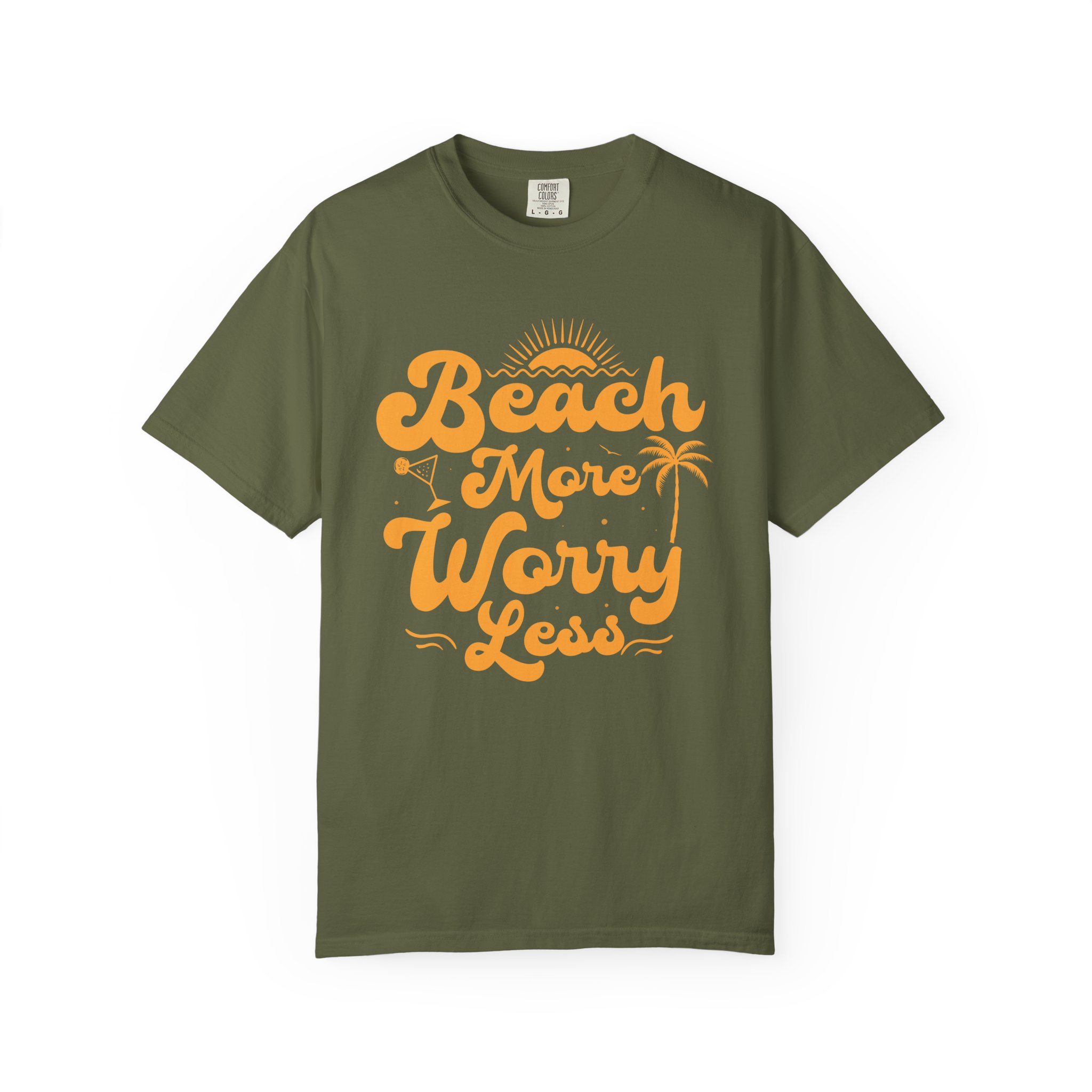C - 13.12a - Beach Vibes T-Shirt - Unisex Garment-Dyed Tee, Summer Apparel, Gift for Beach Lovers, Vacation Outfit, Relaxing Days. - Image 17
