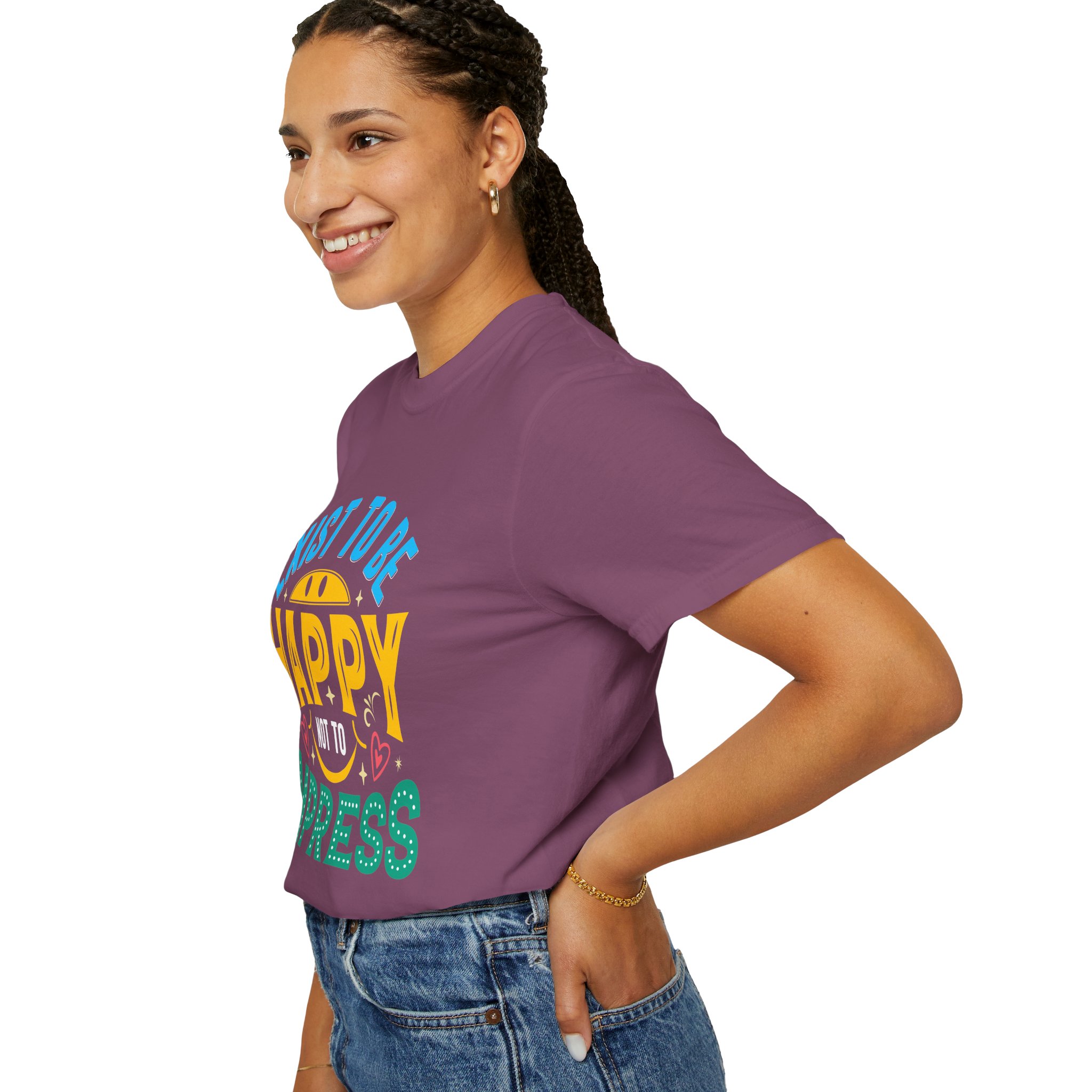 b2 - 2.2 - Exist to Be Happy Not to Impress T-Shirt – Positive Inspirational Graphic Tee for Self-Love & Authentic Living. - Image 45