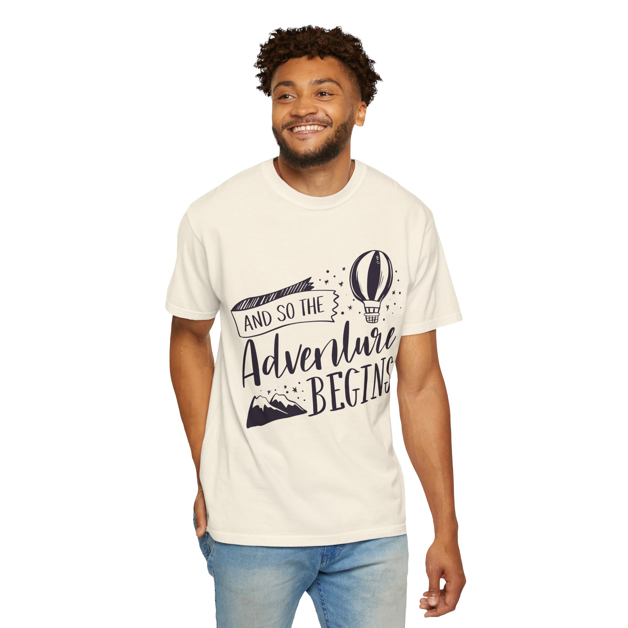C - 14.1b - Adventure Begins Unisex T-Shirt, Travel Tee, Gift for Wanderlust, Adventure Apparel, Casual Wear, Explorer Top. - Image 14