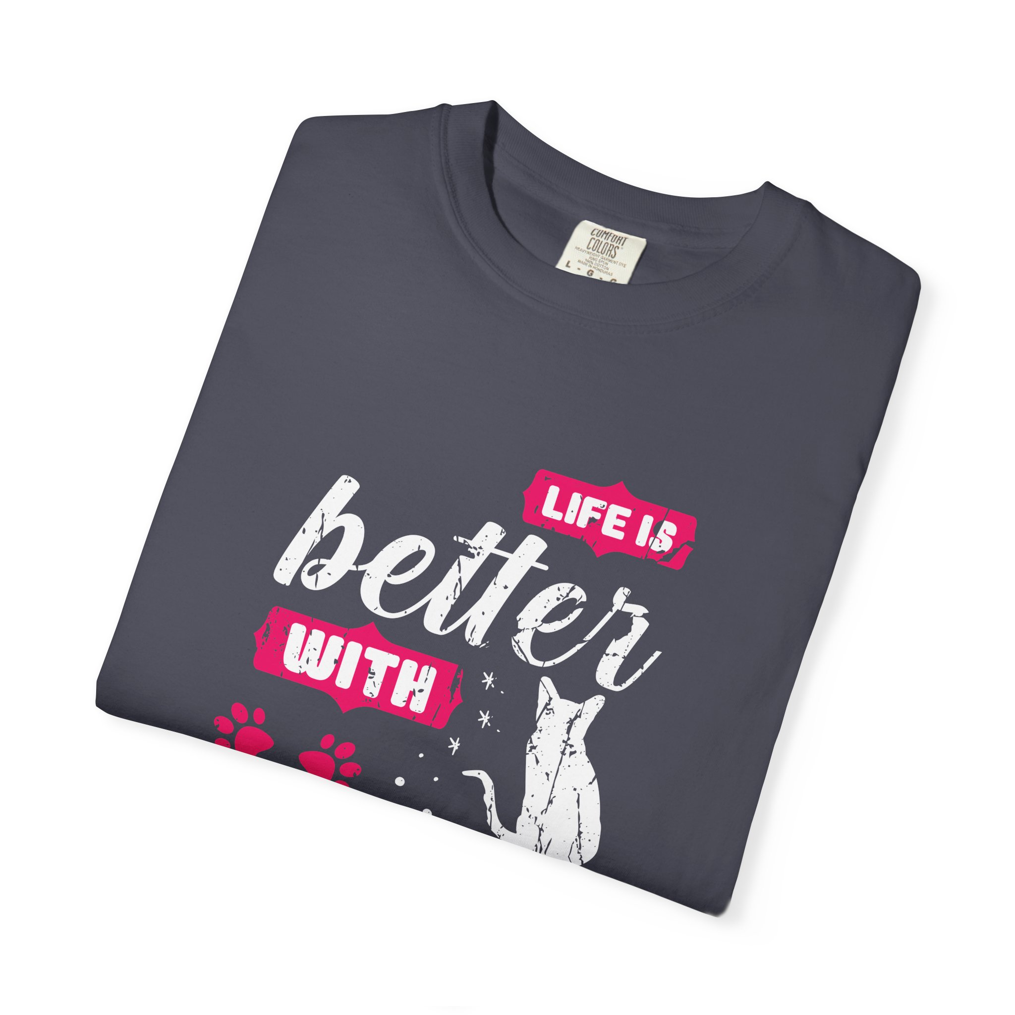 b2 - 5.17 - Life Is Better with Cat T-Shirt – Funny Cat Lover Graphic Tee for Cozy Vibes & Everyday Happiness. - Image 39