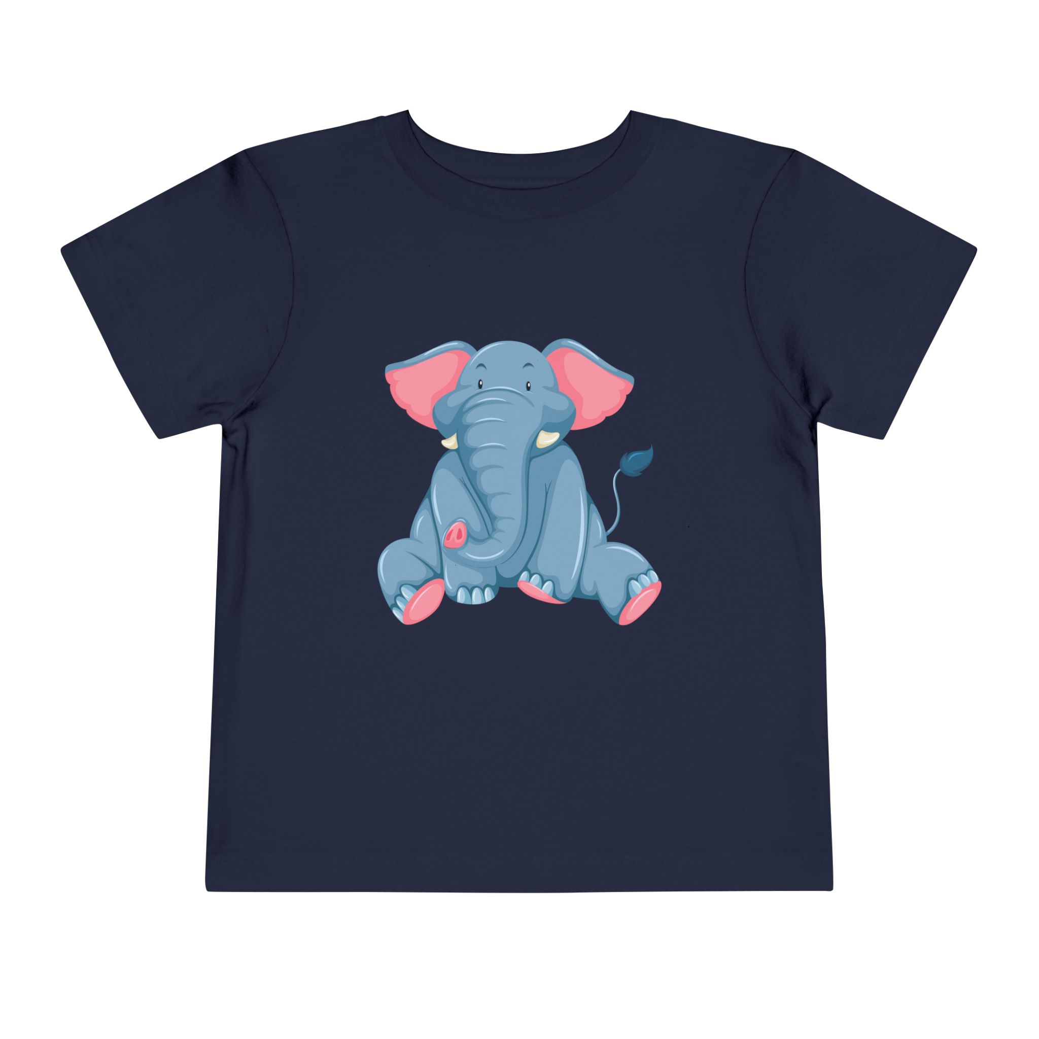 Cute Baby Elephant Toddler T-Shirt – Adorable Pink & Blue Elephant Graphic Tee for Kids, Boys & Girls. - Image 17