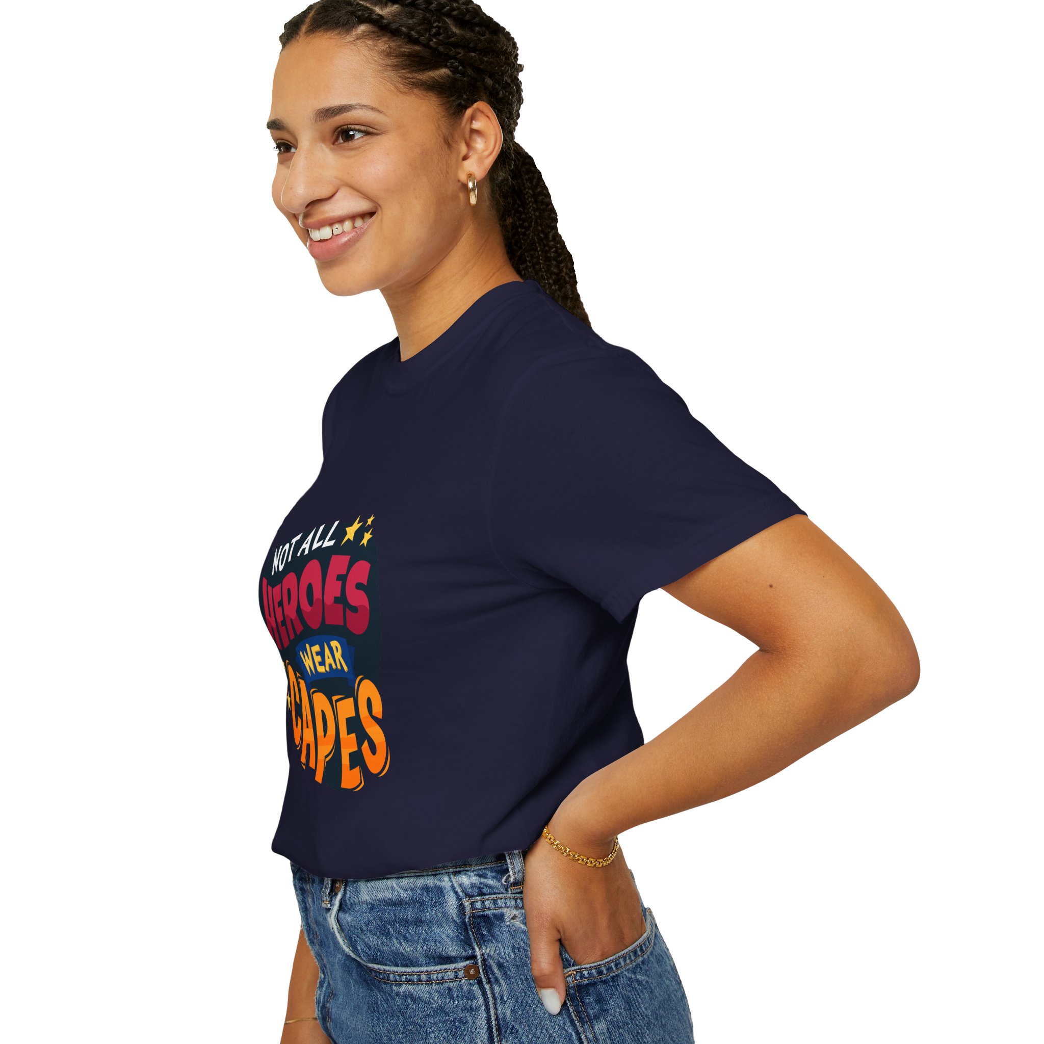 Heroic Message T-shirt for Everyday Wear, Unisex Gift, Casual Style, Great for Superhero Fans Tee. - Image 13