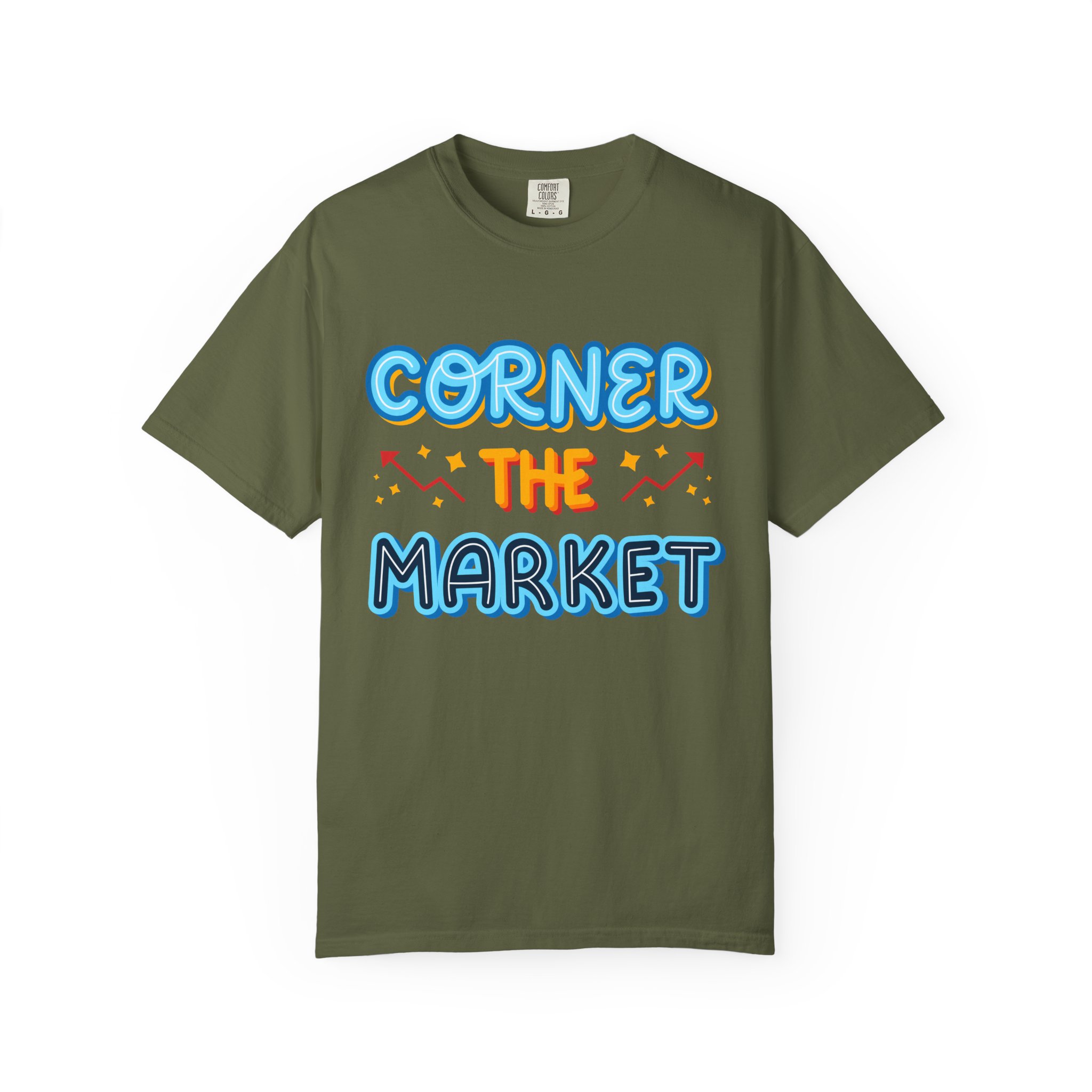 b2 - 2.8c - Corner the Market T-Shirt – Retro Neon Graphic Tee for Ambition, Hustle & Bold Business Vibes. - Image 25