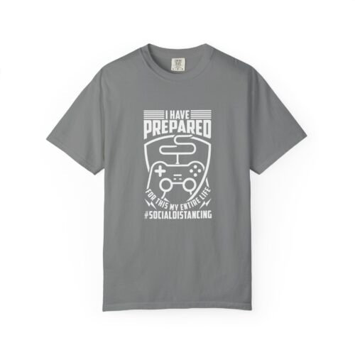 Funny Gamer Tee Gaming Humor T-Shirt - Gaming Social Distancing Tee - Image 9