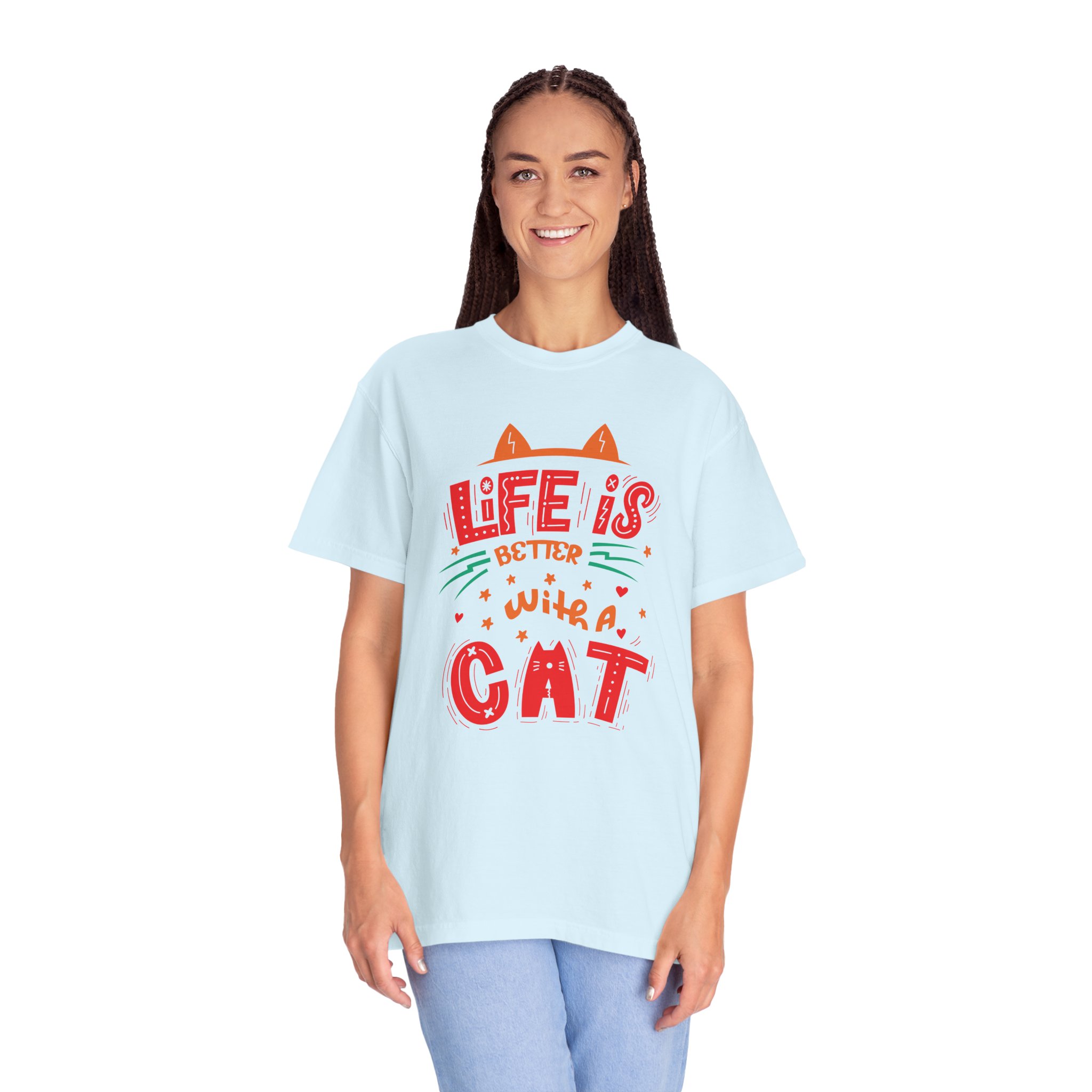 b2 - 5.15 - Life Is Better With a Cat T-Shirt – Cute Cat Lover Graphic Tee for Cozy Vibes & Everyday Happiness. - Image 43