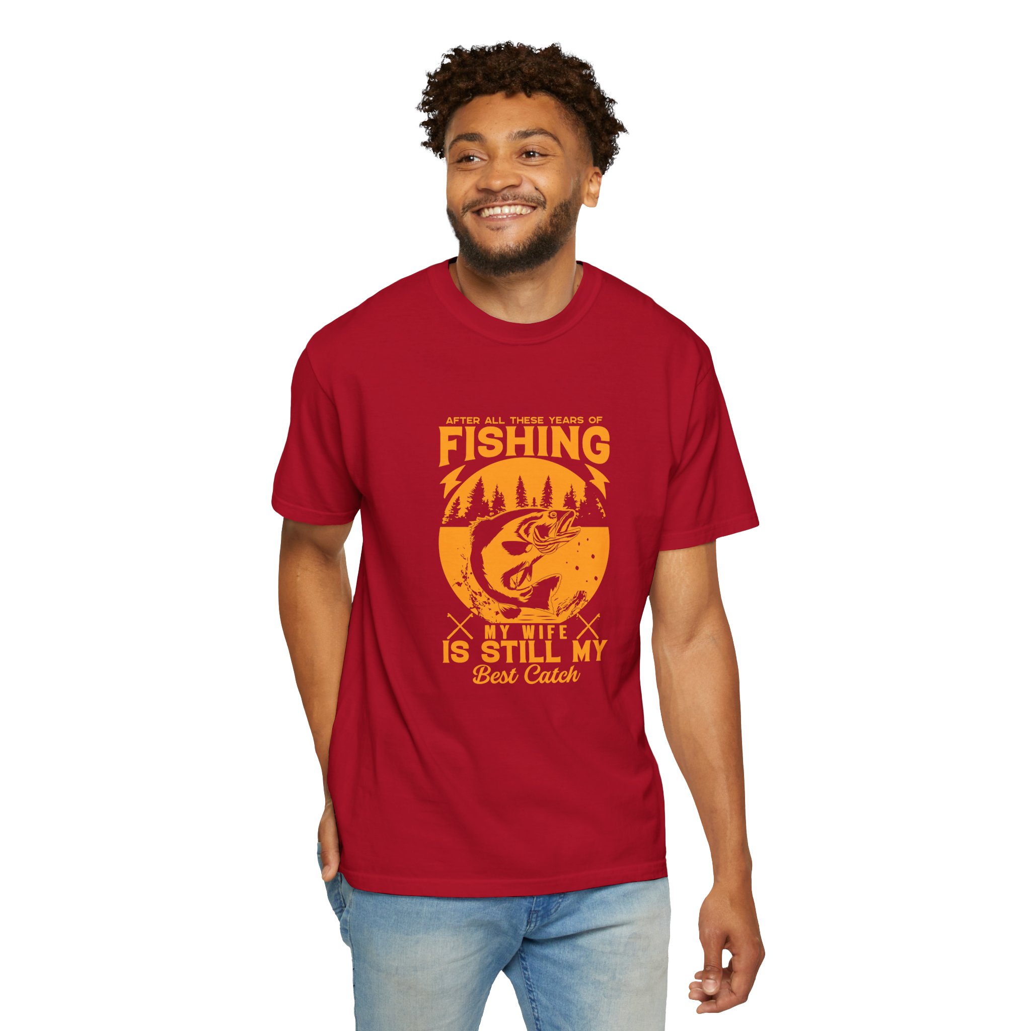Fishing Enthusiast T-Shirt - My Wife is Still My Best Catch | Gift for Fishermen, Casual Wear, Fishing Trip. - Image 46
