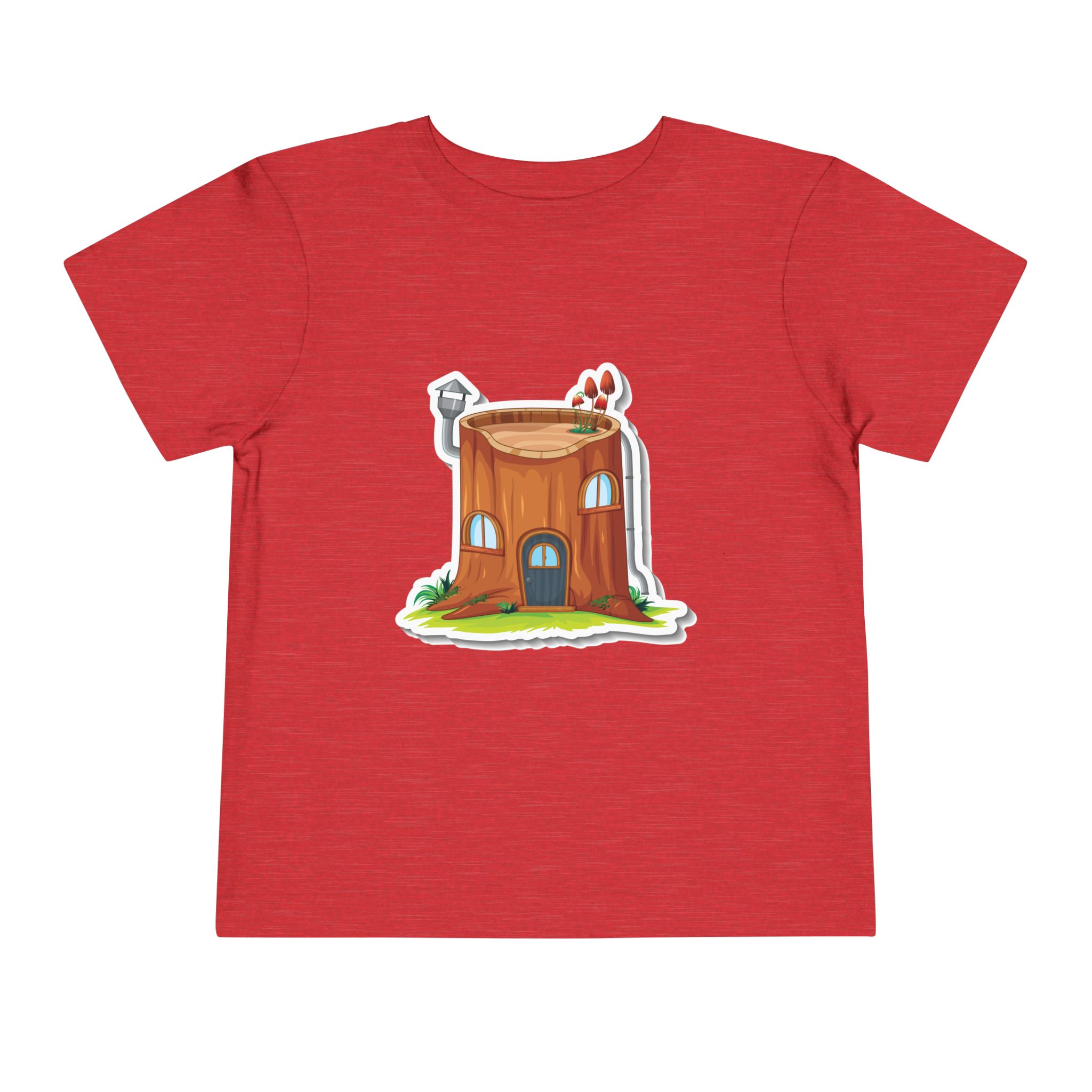 Cozy Tree Stump House Toddler T-Shirt – Cute Forest Cottage Graphic Tee for Kids, Boys & Girls. - Image 25