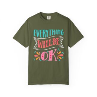 Casual Positive Quote T-Shirt for Good Vibes - Everything Will Be OK Unisex Tee - Image 9