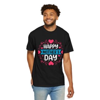 “Happy Mother’s Day” Heart Design T-Shirt – Cute Love Graphic Tee for Moms, Perfect Gift Giving & Celebration Wear. - Image 6