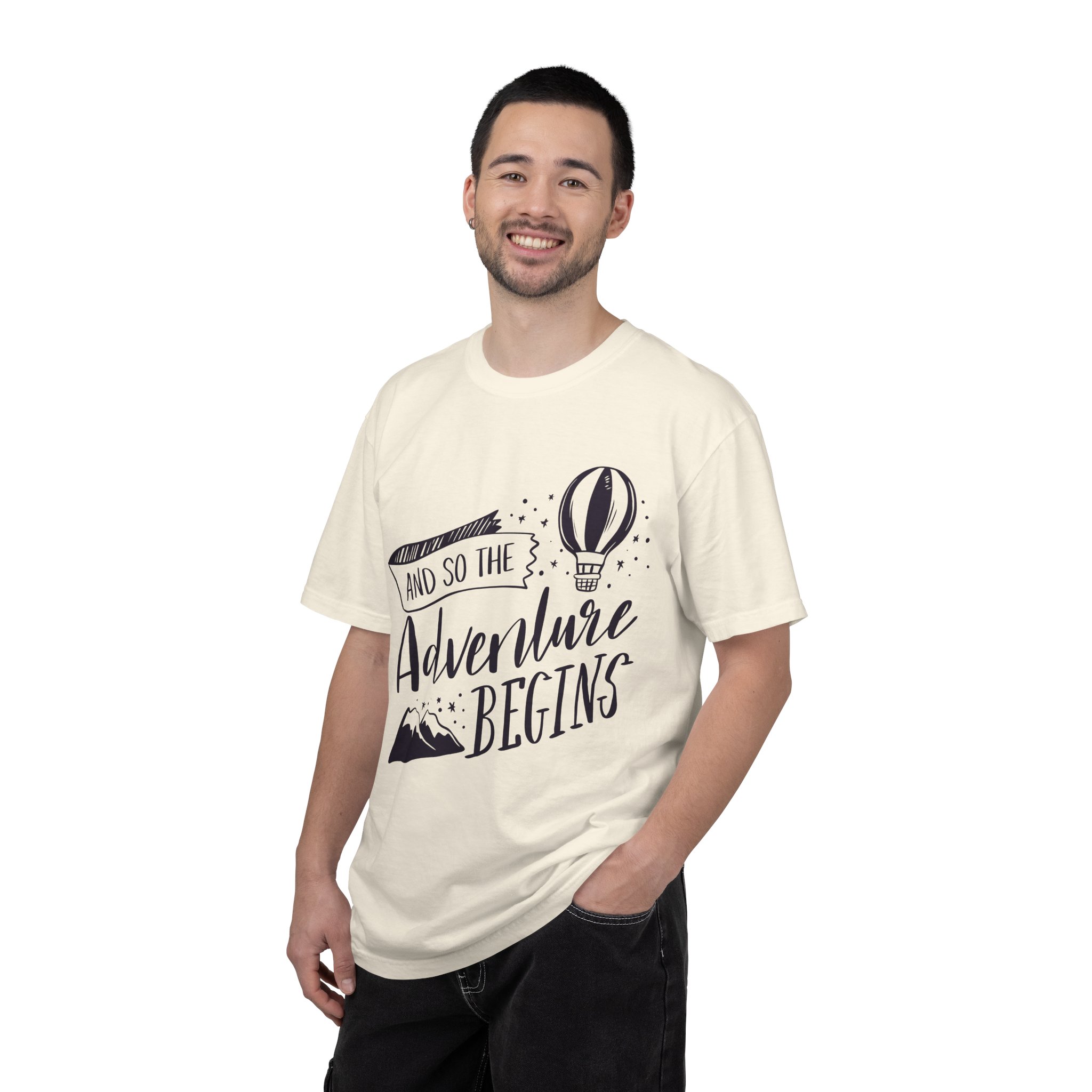 C - 14.1b - Adventure Begins Unisex T-Shirt, Travel Tee, Gift for Wanderlust, Adventure Apparel, Casual Wear, Explorer Top. - Image 10